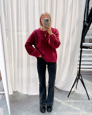 BLAIR KNIT - BURGUNDY