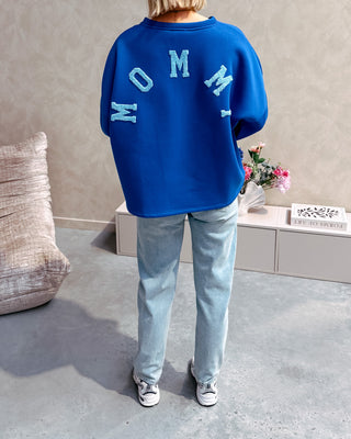 MOMMY SWEATER - COBALT BLUE/LIGHT BLUE - By Lenz