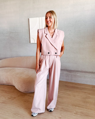 BLAIR SUIT TROUSERS - ROSE