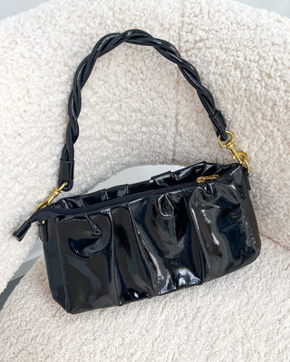 LOREEN LAQUE BAG - BLACK - By Lenz