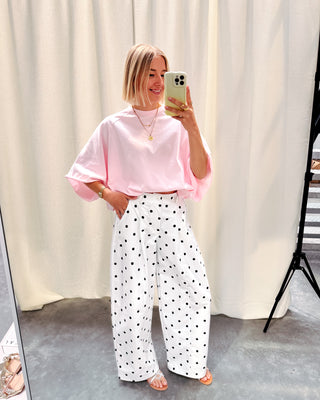 MILO OVERSIZED TEE - BABY PINK - By Lenz