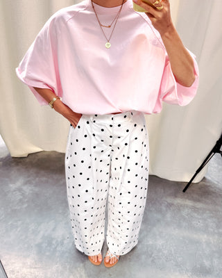 MILO OVERSIZED TEE - BABY PINK - By Lenz