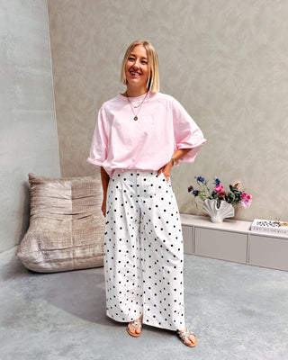 MILO OVERSIZED TEE - BABY PINK - By Lenz