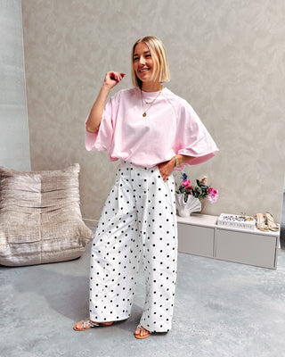 MILO OVERSIZED TEE - BABY PINK - By Lenz
