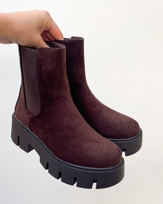 LIZ ANKLE BOOTS - BROWN - By Lenz