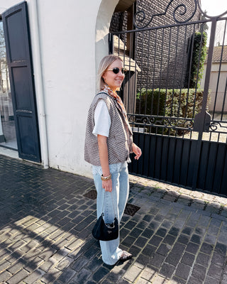 SHELBY CHECK GILET - By Lenz