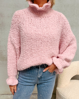 ANTOINETTE FLUFFY KNIT - BABY PINK - By Lenz