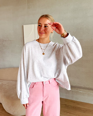 NOVA BACKLESS SWEATER - GREY
