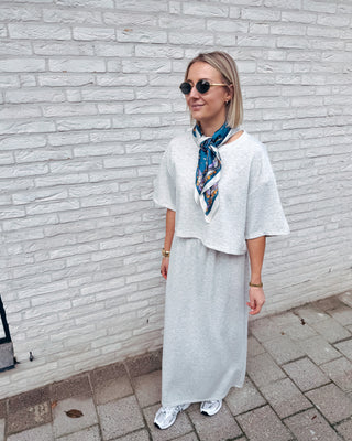 OSLO COMFY SKIRT - GREY - By Lenz