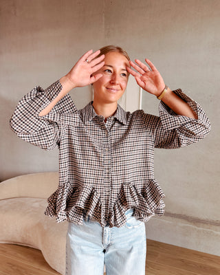 ADELE BLOUSE - CUTE CHECKS