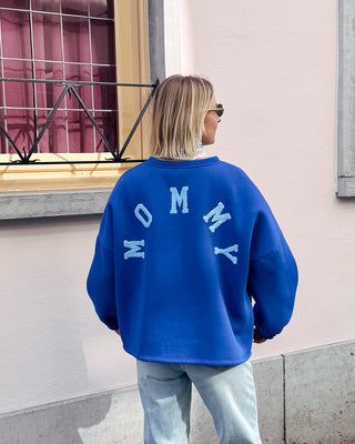 MOMMY SWEATER - COBALT BLUE/LIGHT BLUE - By Lenz