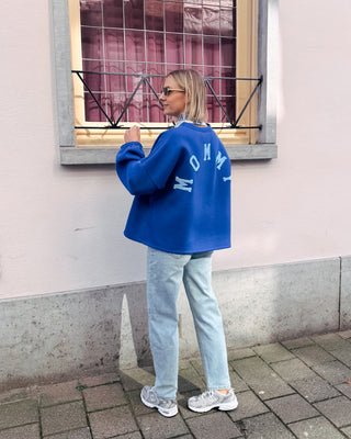 MOMMY SWEATER - COBALT BLUE/LIGHT BLUE - By Lenz