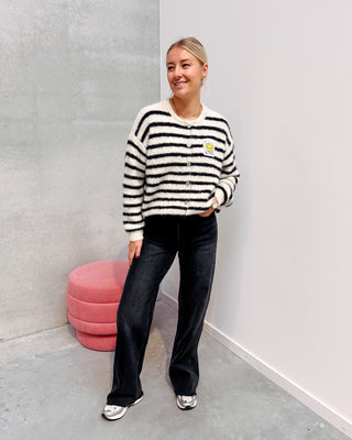 IDA CUT OFF JEANS - BLACK - By Lenz