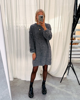 RUBY KNIT DRESS - GREY