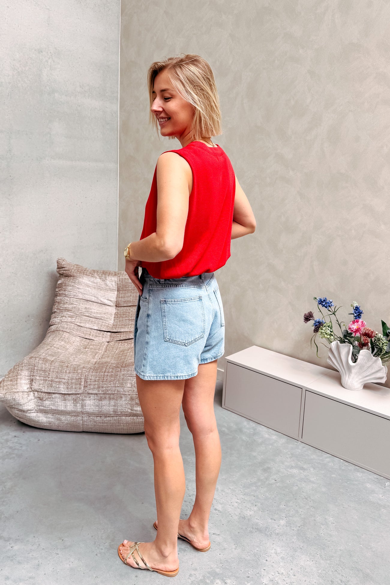 PERFECT BALLOON TOP - RED – By Lenz