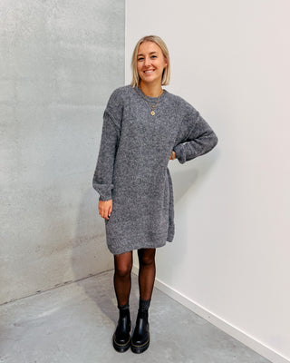 RUBY KNIT DRESS - GREY