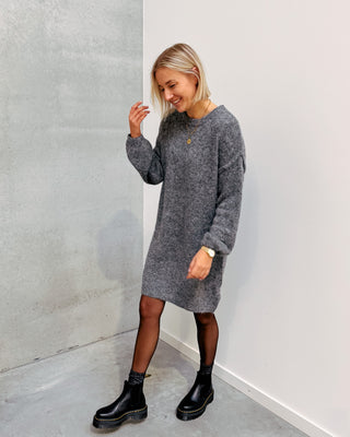 RUBY KNIT DRESS - GREY