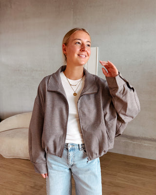 COUNTRY CHECK BOMBER JACKET