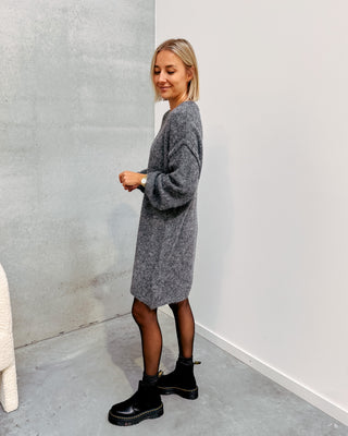 RUBY KNIT DRESS - GREY