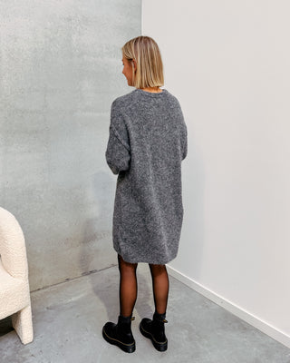 RUBY KNIT DRESS - GREY