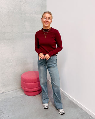 CUTEST SOFT BASIC KNIT - BURGUNDY - By Lenz