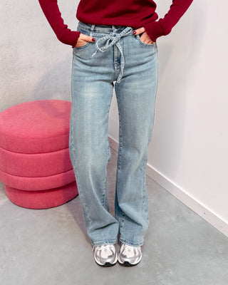 BREE BOW JEANS - BLUE - By Lenz