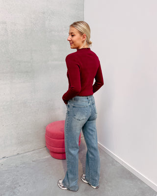 BREE BOW JEANS - BLUE - By Lenz