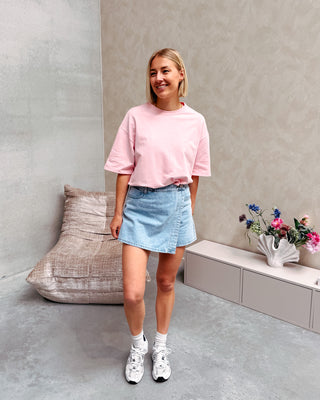 SWEETHEART LACE TEE - PINK - By Lenz