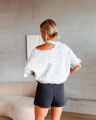 MARLOW TAILORED SHORT - GREY