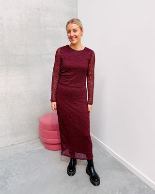 STARLIT GRACE DRESS - BURGUNDY - By Lenz