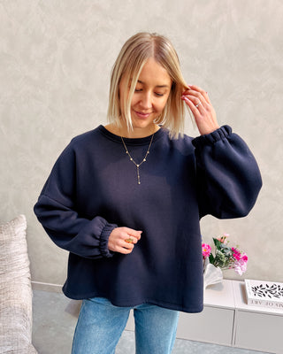 DOGMOM SWEATER - NAVY BLUE/BURGUNDY - By Lenz