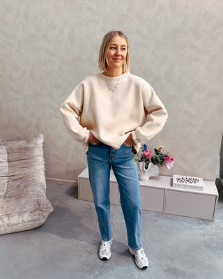 DOGMOM SWEATER - BEIGE/BROWN - By Lenz