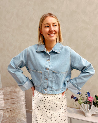 CITY GIRL DENIM BLOUSE - By Lenz