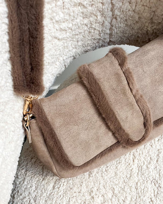 FUZZY BABE BAG - BEIGE - By Lenz
