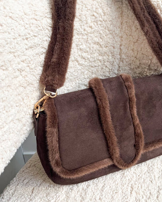 FUZZY BABE BAG - BROWN - By Lenz