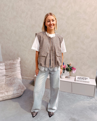 SHELBY CHECK GILET - By Lenz