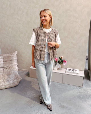 SHELBY CHECK GILET - By Lenz