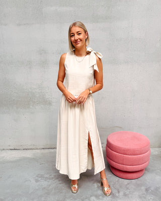 THE LINEN CREAM SKIRT - By Lenz