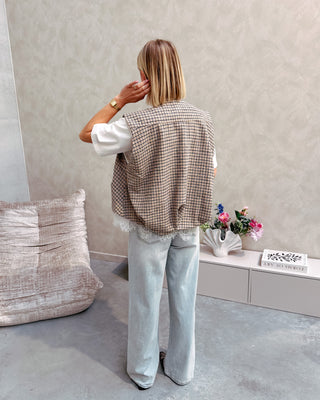 SHELBY CHECK GILET - By Lenz