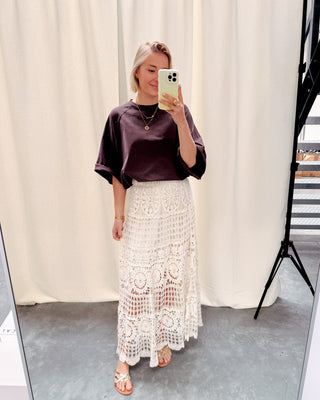 MILO OVERSIZED TEE - BROWN