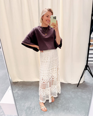 AURÉA CROCHET SKIRT