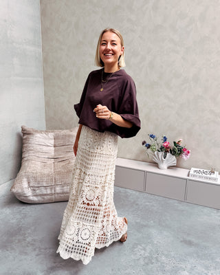 AURÉA CROCHET SKIRT