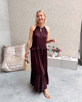 INDIAN SUMMER DRESS - BROWN
