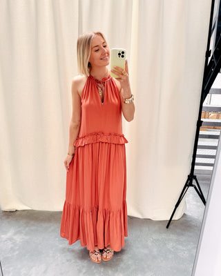 INDIAN SUMMER DRESS - RUST