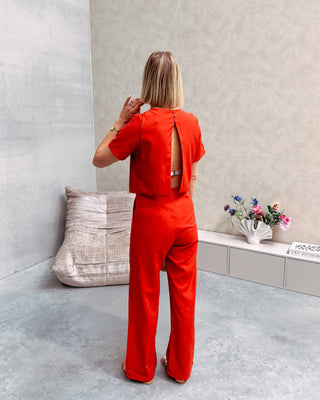 RED OBSESSED JUMPSUIT