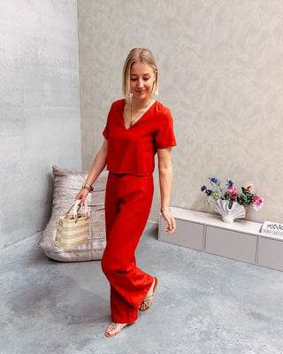 RED OBSESSED JUMPSUIT