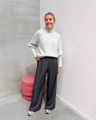 LYNN CUDDLY KNIT - GREY - By Lenz