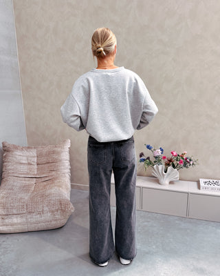 STUDDED JEANS - GREY