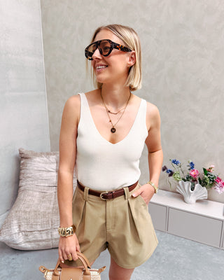 SUMMER STAPLE TOP - CREAM