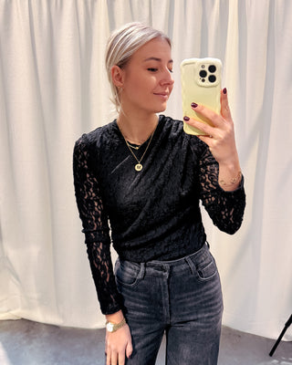 ROSALIE LACE BODY - BLACK - By Lenz